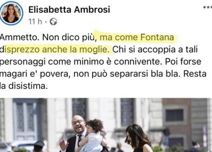 "Disistima per la moglie di Fontana": bufera social sulla giornalista Ambrosi