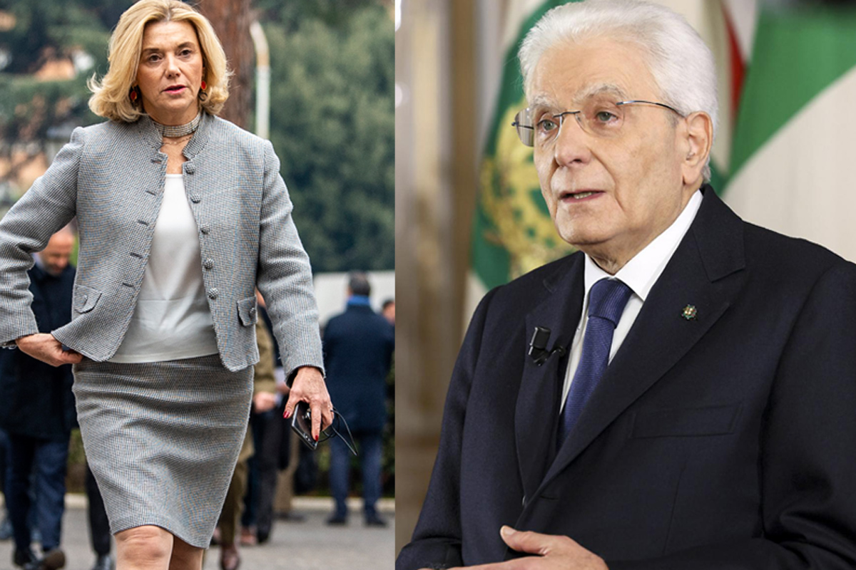 Elisabetta Belloni - Sergio Mattarella (foto Lapresse) Elisabetta Belloni - Sergio Mattarella (foto Lapresse)
