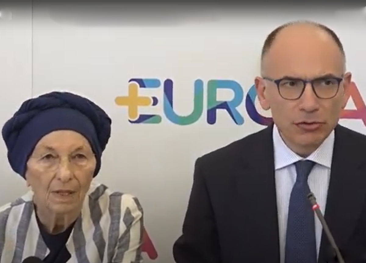 Emma Bonino e Enrico Letta