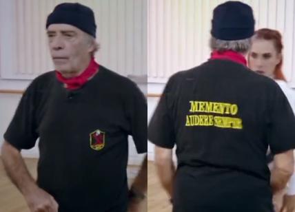 Montesano a Ballando con le Stelle con la maglia fascista: è bufera