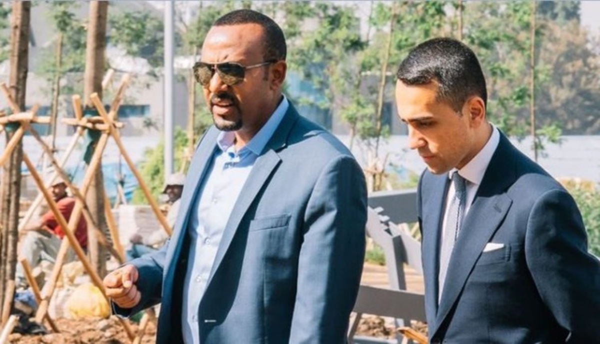 Etiopia, il ministro degli Esteri Luigi Di Maio con il premier Abiy Ahmed 