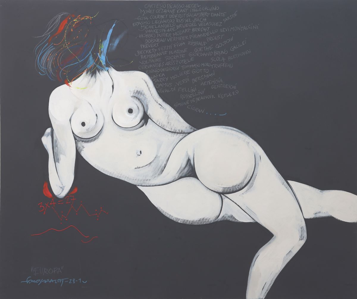 Europa, 2019 Acrilico su tela, cm 100 x 120 Europa, 2019 Acrilico su tela, cm 100 x 120