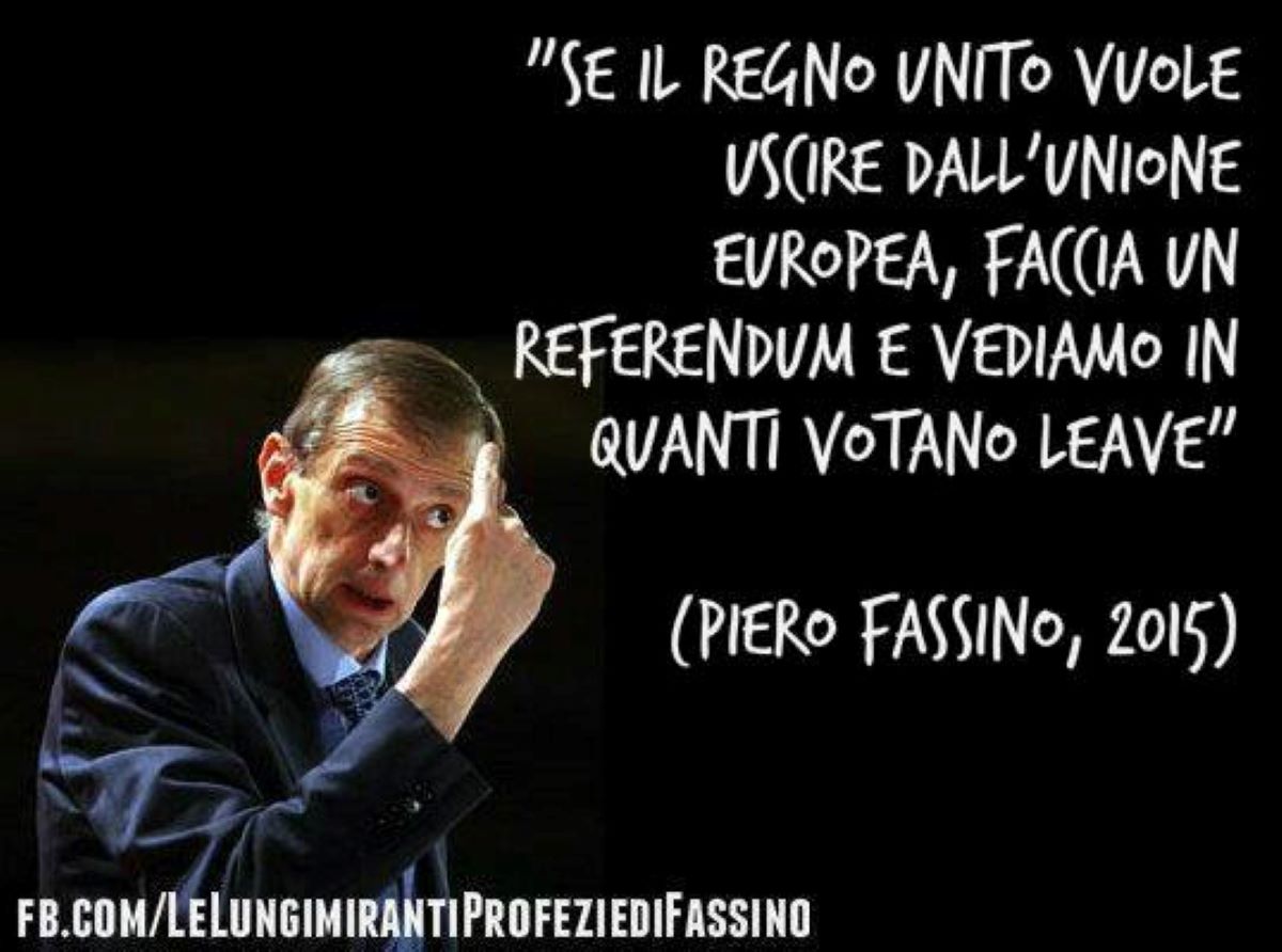 Dalla pagina Facebook "Le lungimiranti profezie di Fassino" Dalla pagina Facebook "Le lungimiranti profezie di Fassino"