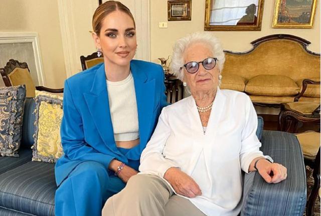 Chiara Ferragni e Liliana Segre Chiara Ferragni e Liliana Segre