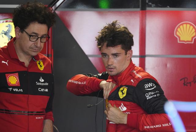 Mattia Binotto e Charles Leclerc (foto Lapresse) Mattia Binotto e Charles Leclerc (foto Lapresse)