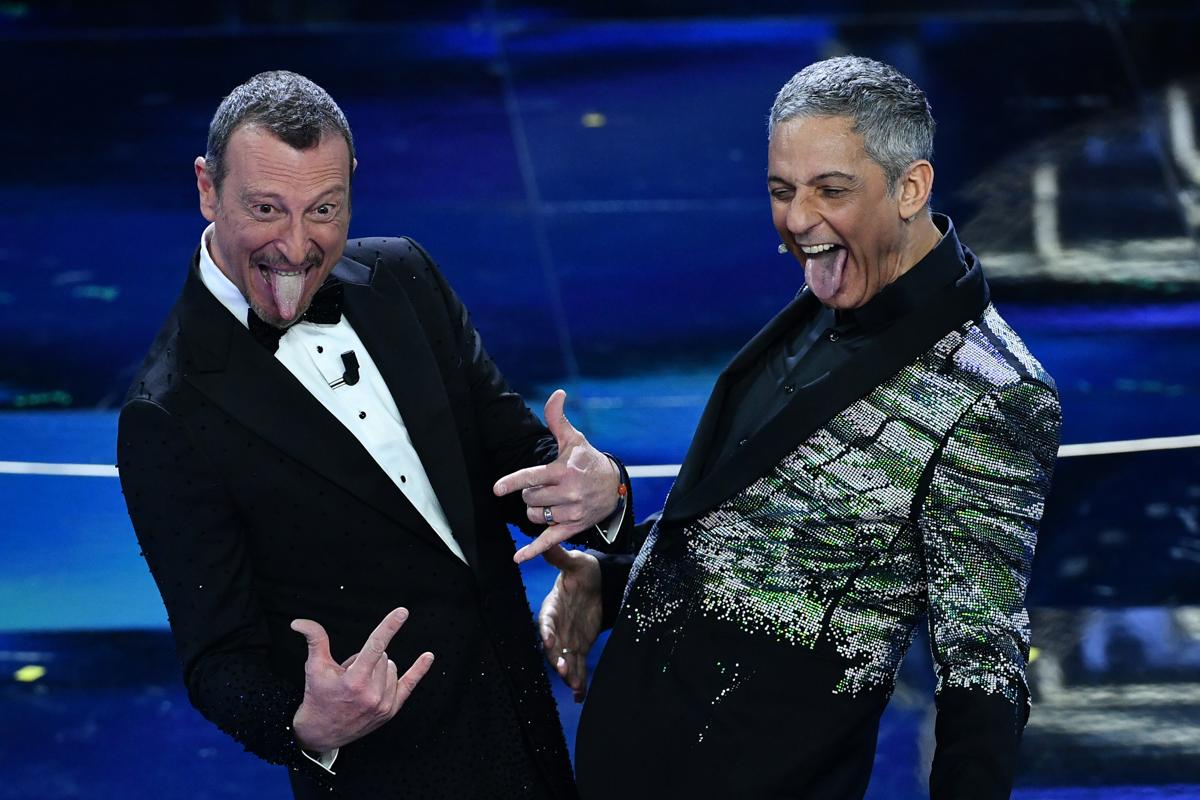 Fiorello Amadeus Sanremo 2022 Ascolti tv prima serata