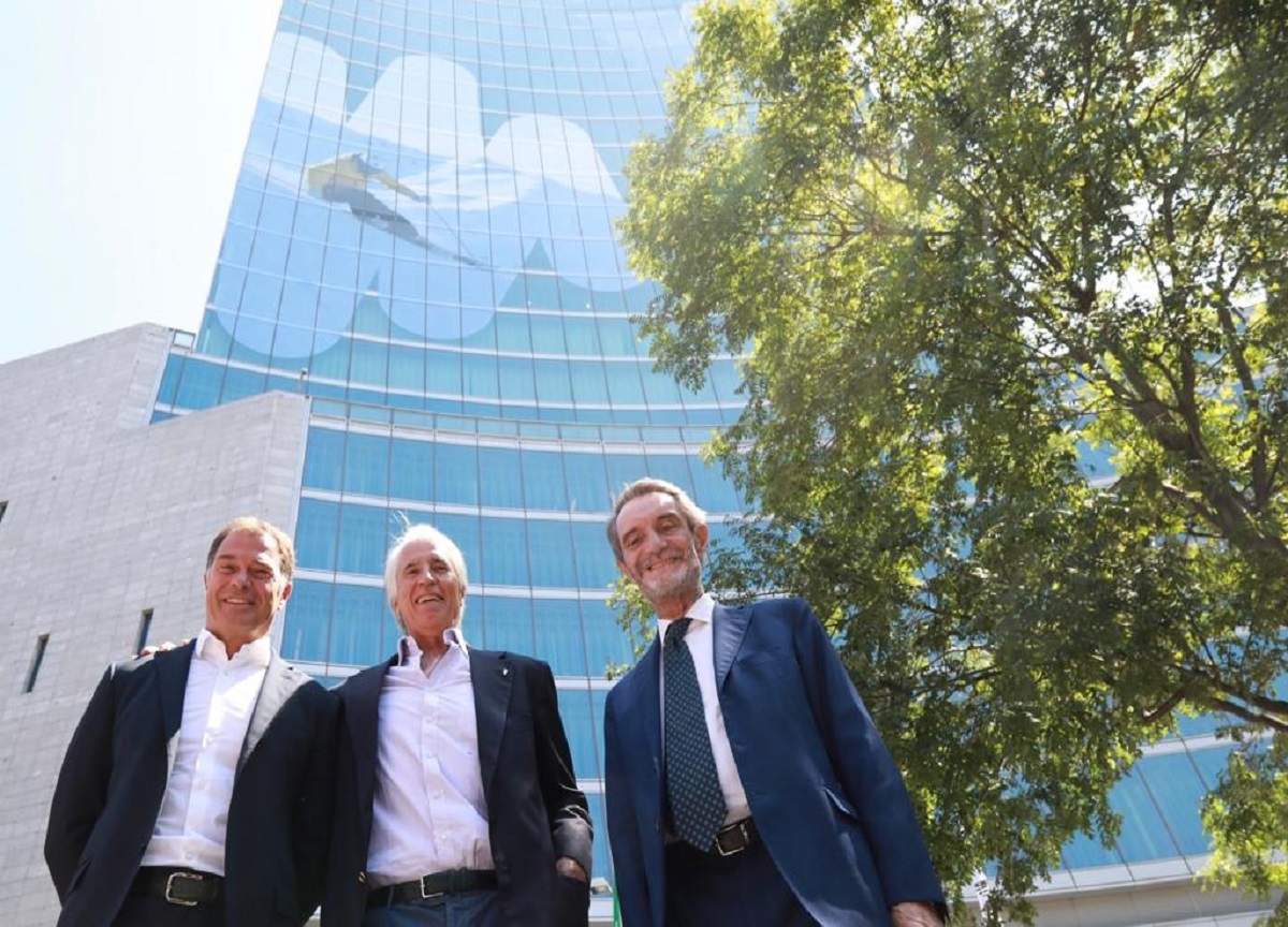 Olimpiadi Milano Cortina 2026: Antonio Rossi, Giovanni Malagò, Attilio Fontana