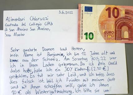 San Marino: 12enne ruba un ovetto Kinder, si pente e invia la lettera di scuse