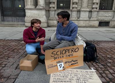 Leonardo e lo sciopero della fame a Milano