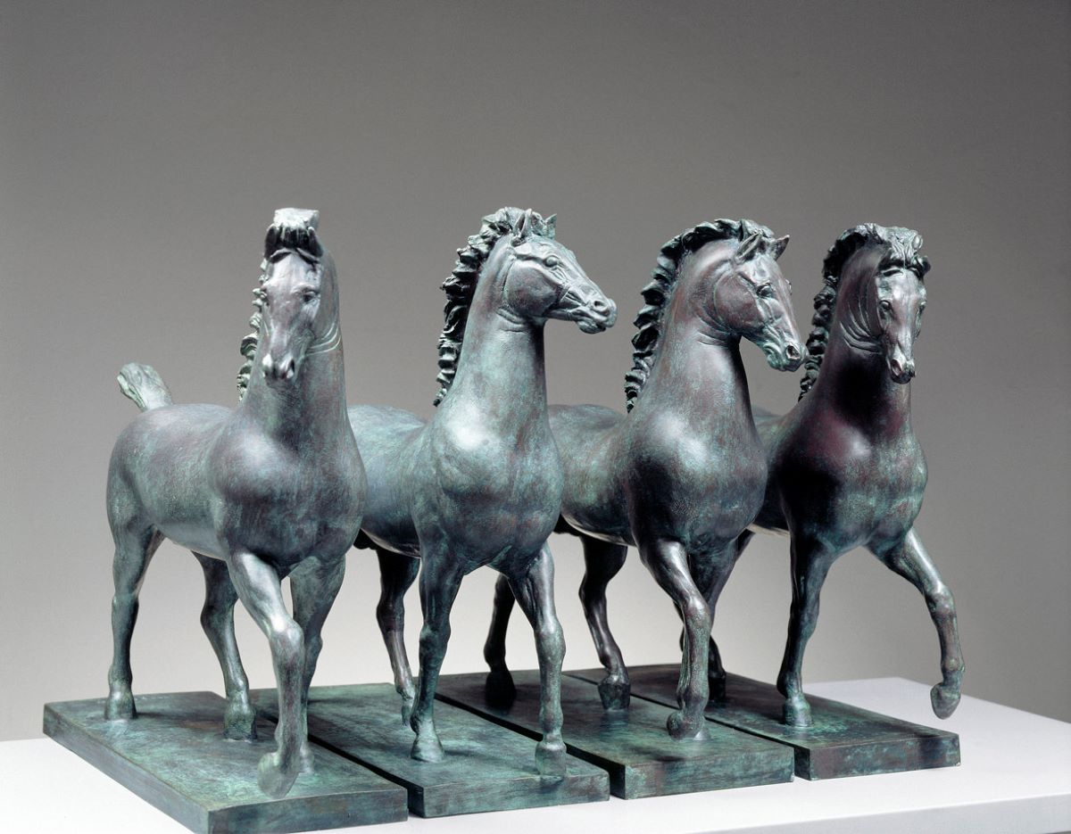 Quadriga con coda mozza 1941 bronzo courtesy Studio Copernico. Quadriga con coda mozza 1941 bronzo courtesy Studio Copernico.