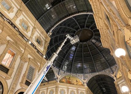 Milano, Galleria Vittorio Emanuele: check up in corso prima del restauro
