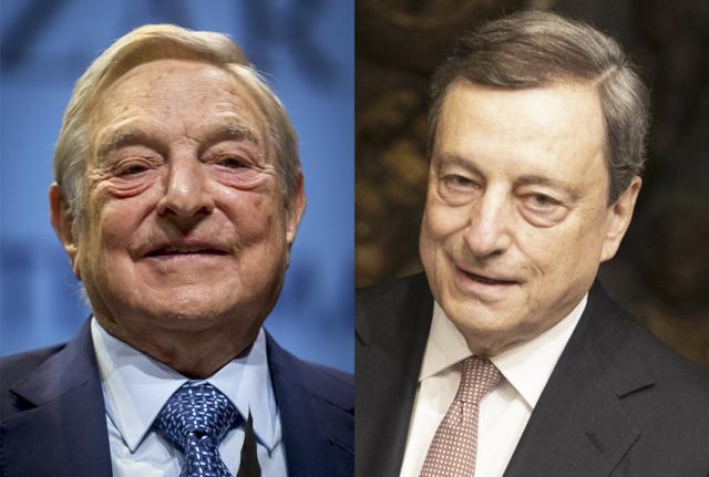 George Soros e Mario Draghi George Soros e Mario Draghi