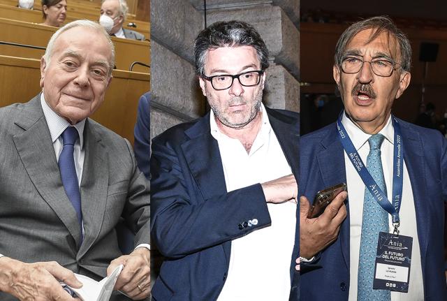 Gianni Letta, Giancarlo Giorgetti e Ignazio LaRussa Gianni Letta, Giancarlo Giorgetti e Ignazio LaRussa