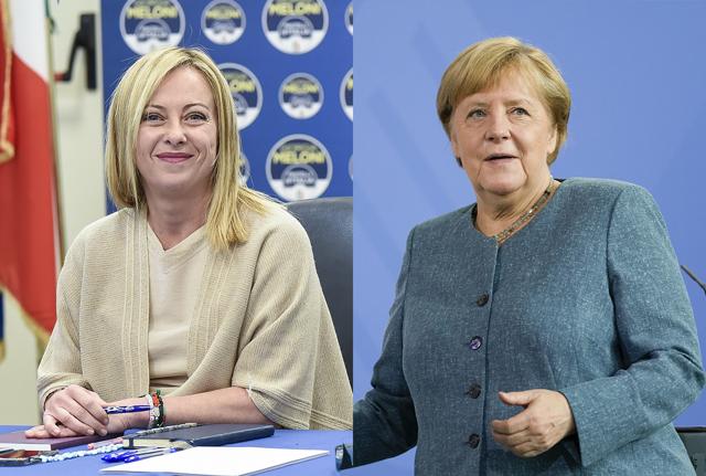 Giorgia Meloni e Angela Merkel Giorgia Meloni e Angela Merkel