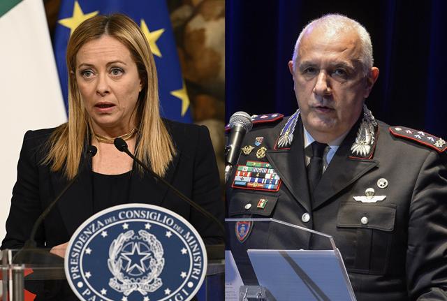 Giorgia Meloni e Teo Luzi Giorgia Meloni e Teo Luzi