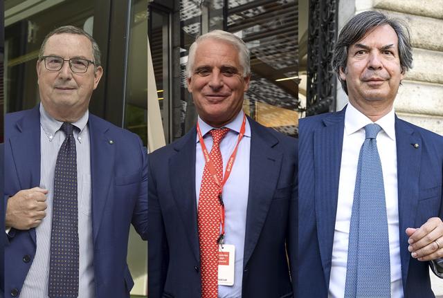 Giuseppe Castagna, Andrea Orcell e Carlo Messina Giuseppe Castagna, Andrea Orcell e Carlo Messina
