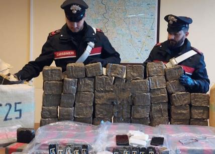 Droga: i Carabinieri sequestrano un milione di dosi di hashish in una cantina