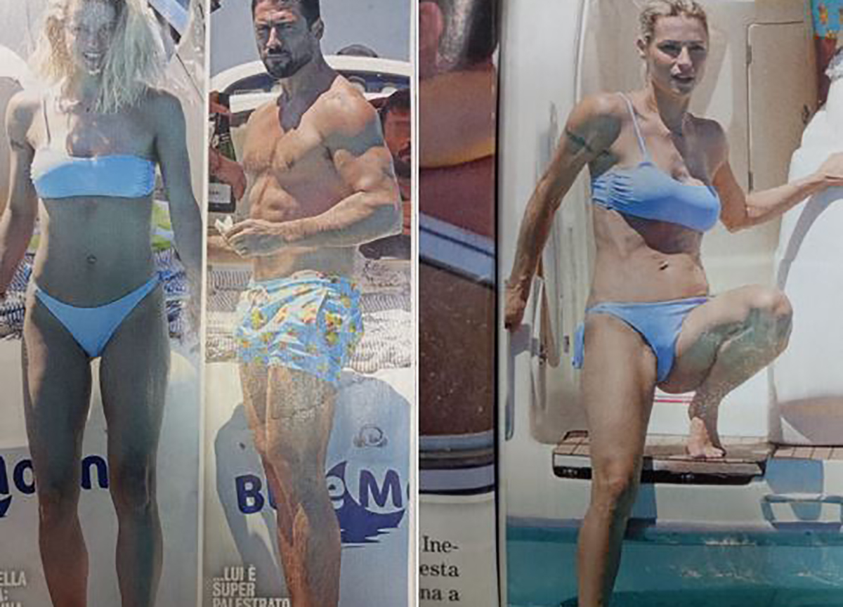 Michelle Hunziker e Giovanni Angiolini. Dal settimanale Diva e donna