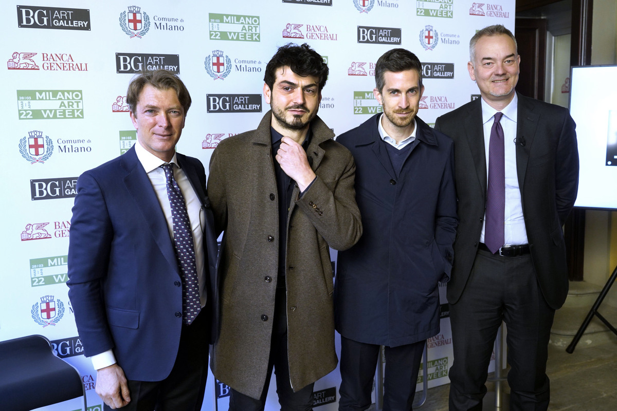 MICHELE SEGHIZZI BANCA GENERALI TOMMASO SACCHI ASSESSORE CULTURA NICOLA RICCIARDI DIRETTORE ARTISTICO MIART MARCO BERNARDI BANCA GENERALI MICHELE SEGHIZZI BANCA GENERALI TOMMASO SACCHI ASSESSORE CULTURA NICOLA RICCIARDI DIRETTORE ARTISTICO MIART MARCO BERNARDI BANCA GENERALI