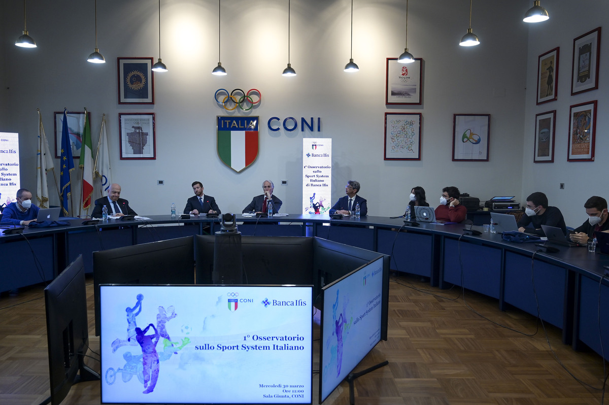 GIOVANNI MALAGO’ CONI ERNESTO FURSTENBERG FASSIO BANCA IFIS GIOVANNI MALAGO’ CONI ERNESTO FURSTENBERG FASSIO BANCA IFIS