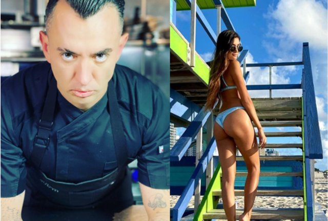 A desta lo chef messicano Edgar Nùñez Magaña; a sinistra l'influencer Manuela Gutiérrez A desta lo chef messicano Edgar Nùñez Magaña; a sinistra l'influencer Manuela Gutiérrez