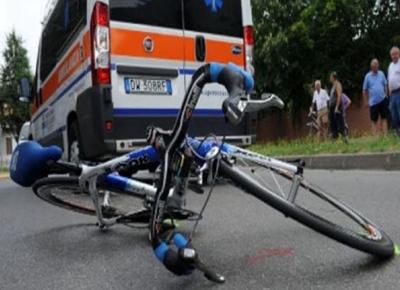 Ciclista investito