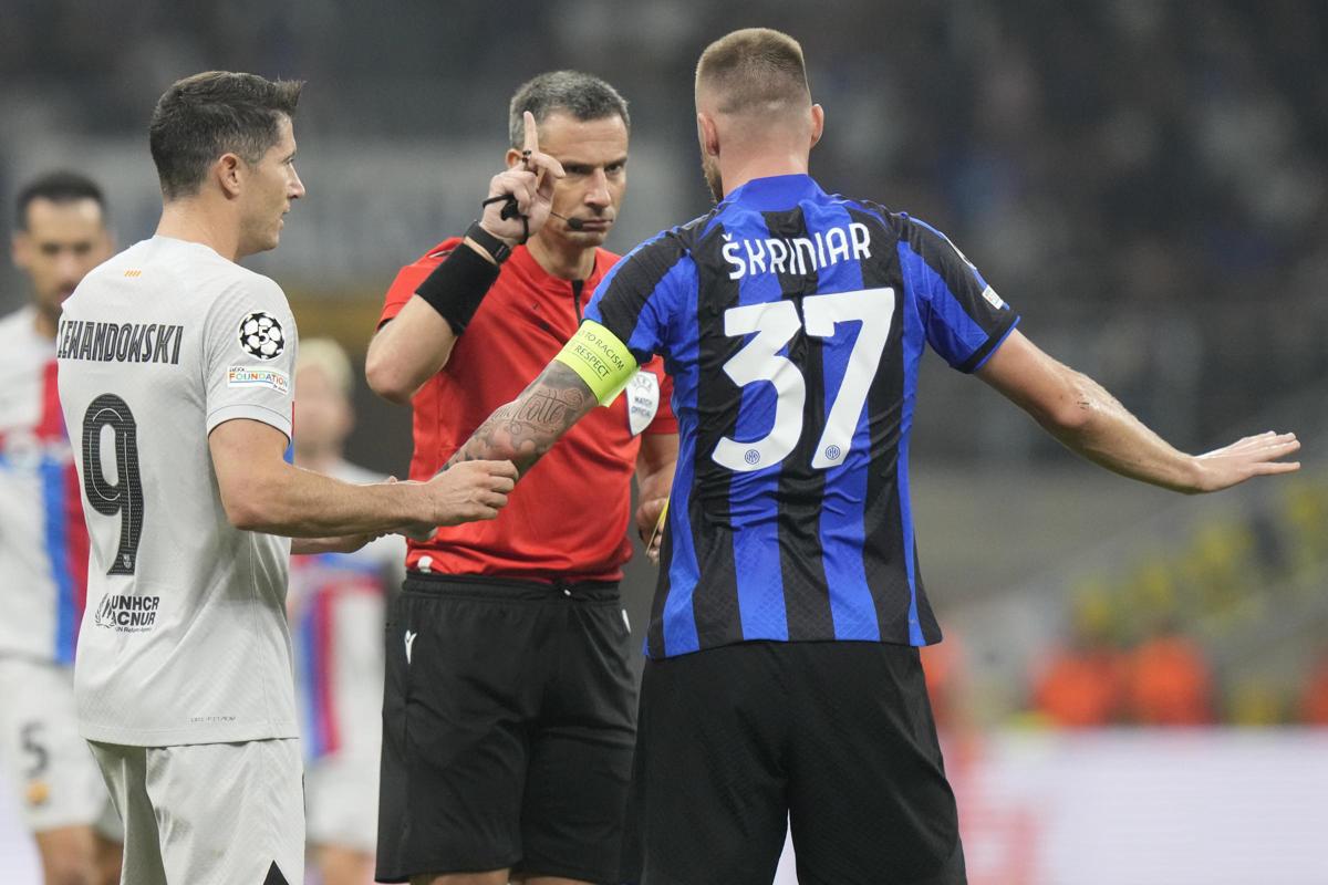 L'arbitro di Inter-Barcellona, Slavko Vincic (Lapresse)