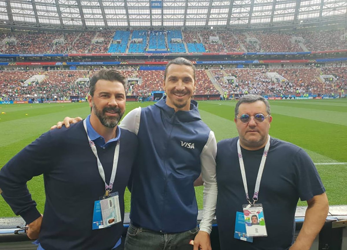 Zlatan Ibrahimović e Mino Raiola Zlatan Ibrahimović e Mino Raiola