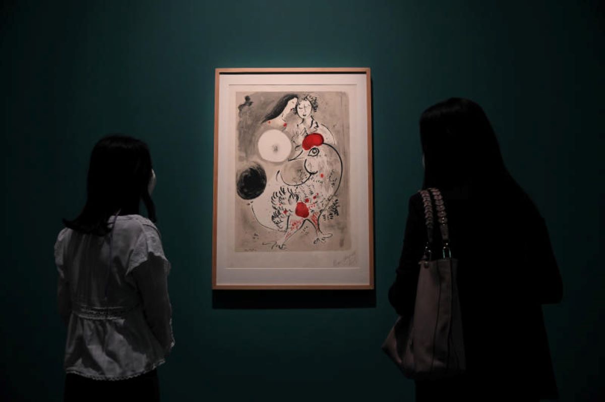 La mostra ‘Marc Chagall. Una storia di due mondi’ al Mudec. Foto Ipa La mostra ‘Marc Chagall. Una storia di due mondi’ al Mudec. Foto Ipa