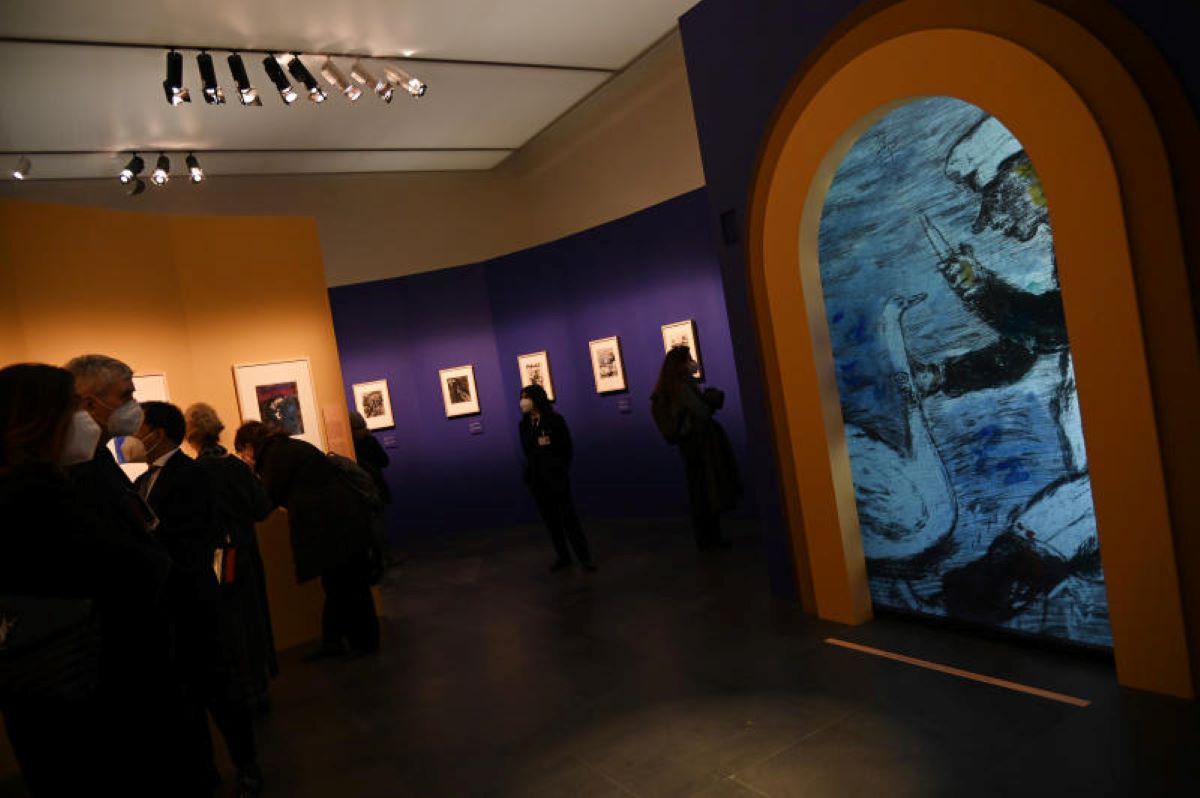 La mostra ‘Marc Chagall. Una storia di due mondi’ al Mudec. Foto Ipa La mostra ‘Marc Chagall. Una storia di due mondi’ al Mudec. Foto Ipa