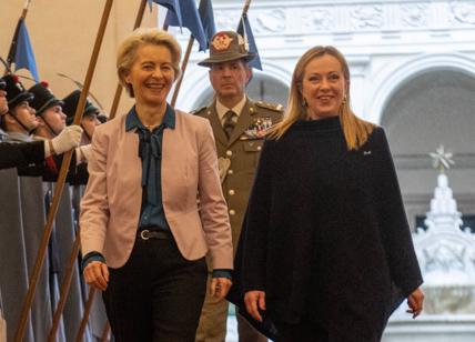 Ursula Von Der Leyen e Giorgia Meloni