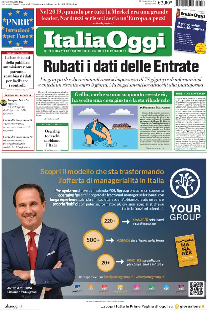 italia oggi 010201911