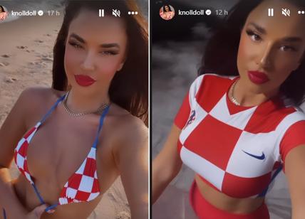 Ivana Knoll, la tifosa della Croazia fa volare... l'Inghilterra ai Mondiali