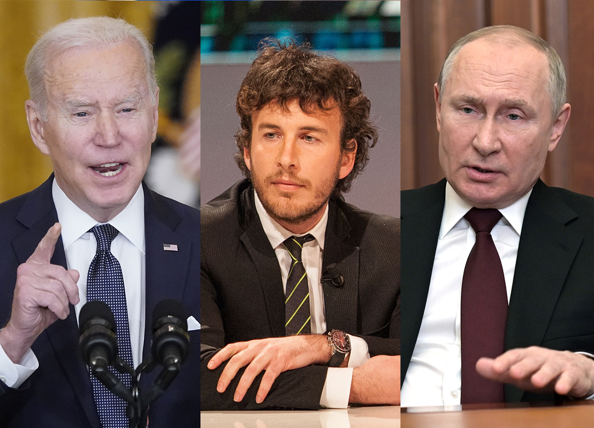 Joe Biden Diego Fusaro Vladimir Putin Joe Biden Diego Fusaro Vladimir Putin