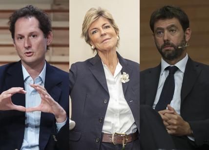 John Elkann, Evelina Christellin e Andrea Agnelli