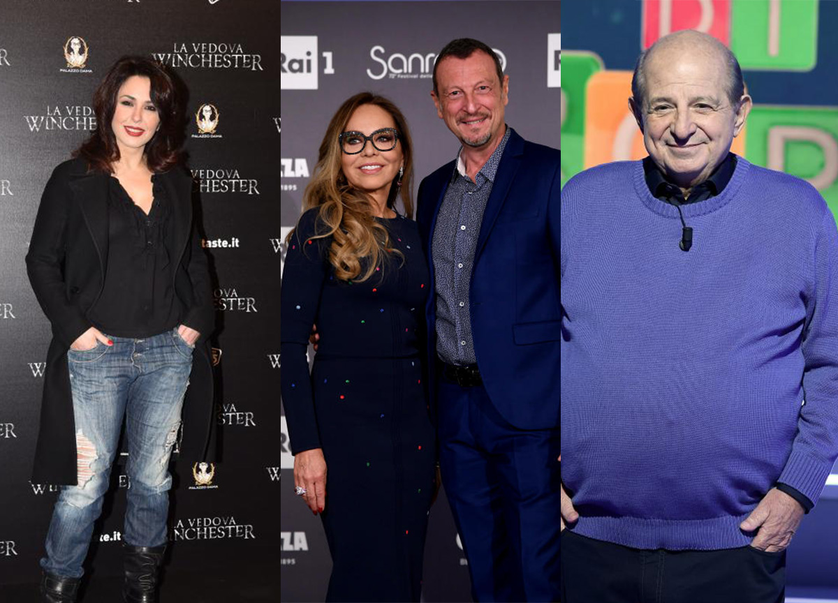 Karin Proia, Ornella Muti ,Amadeus e Magalli Karin Proia, Ornella Muti ,Amadeus e Magalli