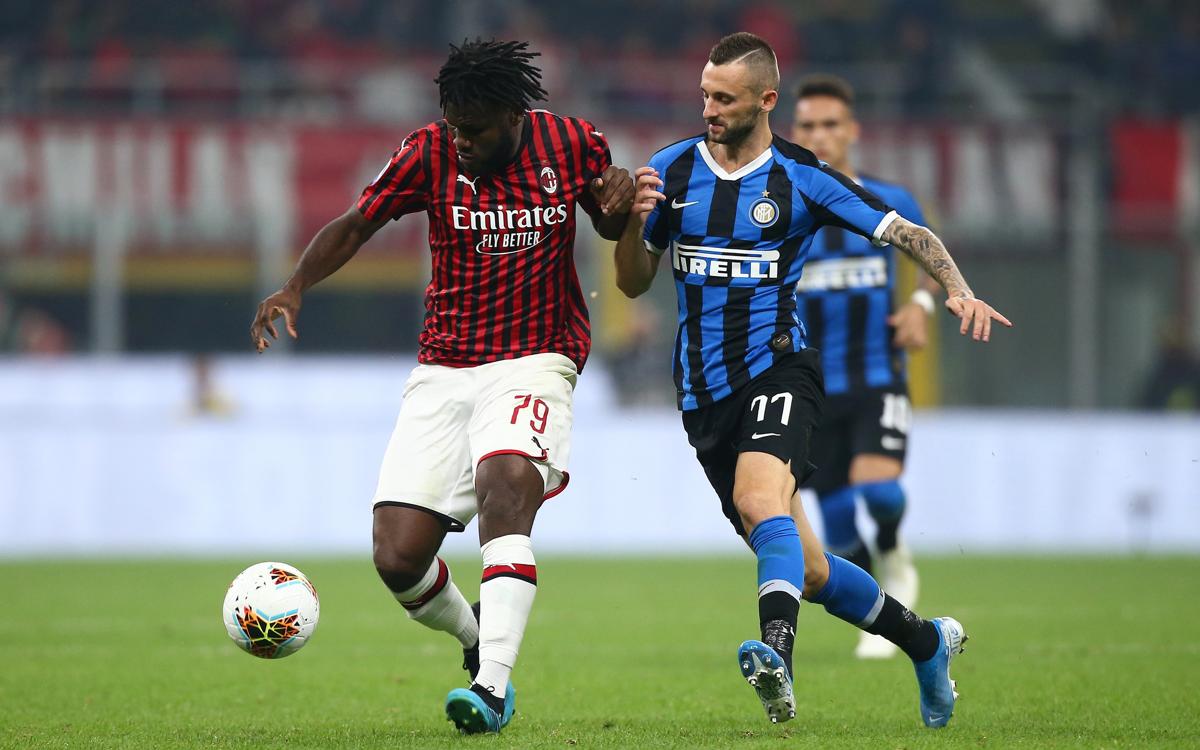 Kessie e Brozovic (foto Lapresse)