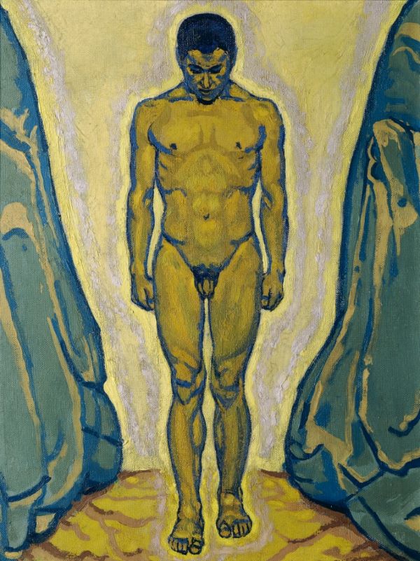 Koloman Moser Giovane nudo in piedi tra le rocce, 1915 circa © Belvedere, Vienna Koloman Moser Giovane nudo in piedi tra le rocce, 1915 circa © Belvedere, Vienna