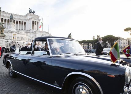 La Lancia Flaminia ha accompagnato il Presidente della Repubblica Mattarella