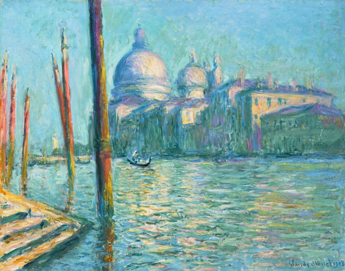 Le Grand Canal et Santa Maria della Salute monet