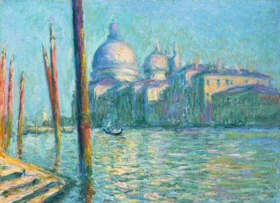 Le Grand Canal et Santa Maria della Salute monet