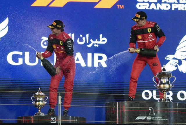 Leclerc e Sainz (foto Lapresse) Leclerc e Sainz (foto Lapresse)