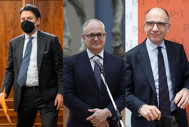 seppe Conte Roberto Gualtieri Enrico Letta seppe Conte Roberto Gualtieri Enrico Letta
