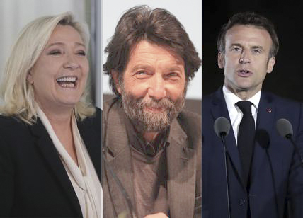 Marine Le Pen, Massimo Cacciari e Emmanuel Macron Marine Le Pen, Massimo Cacciari e Emmanuel Macron