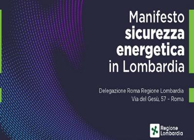 Lombardia, Manifesto per la sicurezza energetica