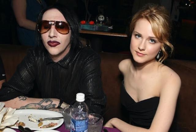 Marylin Manson e l'ex fidanzata Evan Rachel Wood Marylin Manson e l'ex fidanzata Evan Rachel Wood