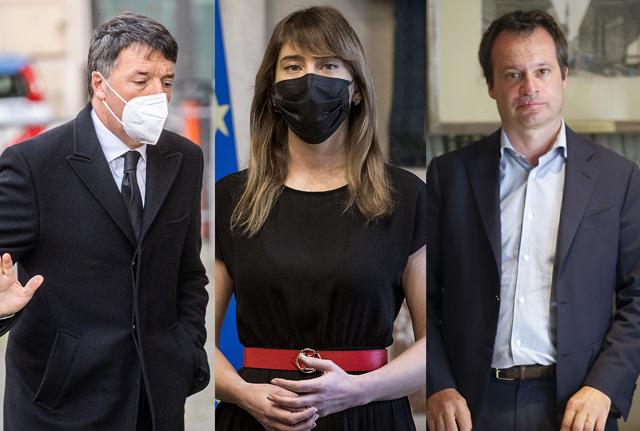 Matteo Renzi, Maria Elena Boschi e Marco Carrai Matteo Renzi, Maria Elena Boschi e Marco Carrai