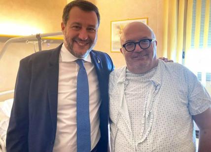 Storace operato di tumore al rene, Salvini in visita. "Ha una grande umanità"