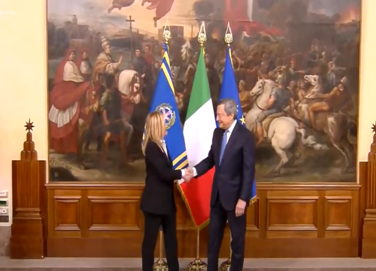 Meloni e Draghi