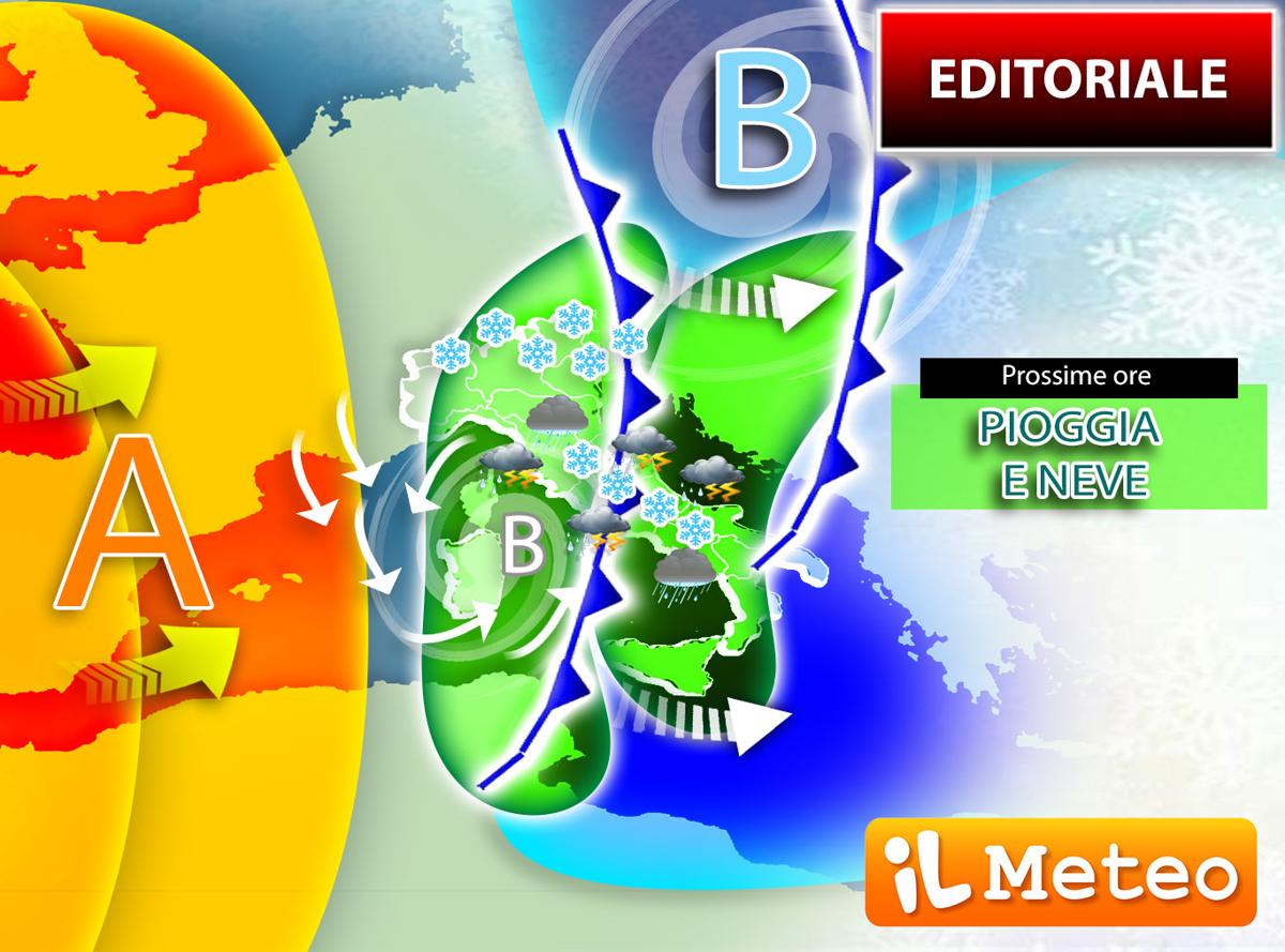 meteo neve previsioni italia